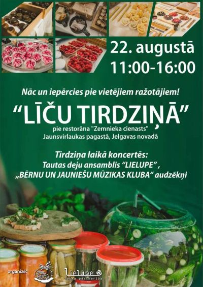 Nāc un iepērcies pie vietējiem pārtikas ražotājiem un amatniekiem "Līču tirdziņā"!