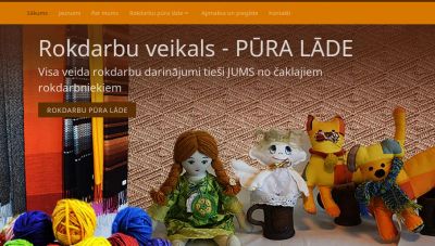 Projekts “ Mājas lapas- Interneta veikala izveide rokdarbu tirdzniecībai”