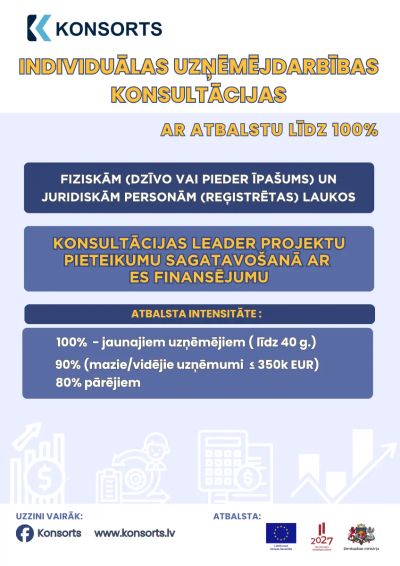 Konsultācijas Leader projektu sagatavošanā