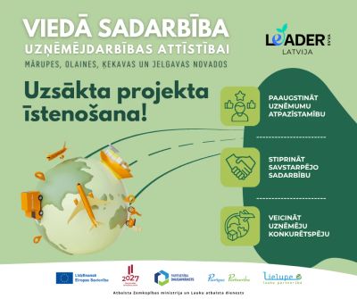 Uzsākta projekta "Viedā sadarbība uzņēmējdarbības attīstībai" īstenošana uzņēmēju izaugsmei un konkurētspējai