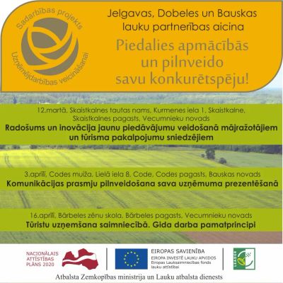 Piedalies apmācībās un pilnveido savu konkurētspēju!