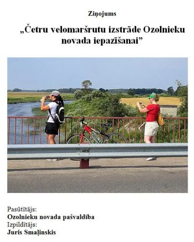 Projekts “Velomaršrutu izstrāde Ozolnieku novadā”