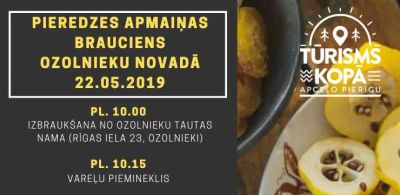 Aicinām 22. maijā doties pieredzes braucienā pa Ozolnieku novadu