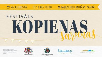 Ielūdz uz festivālu “Kopienas sarunas” 26. augustā