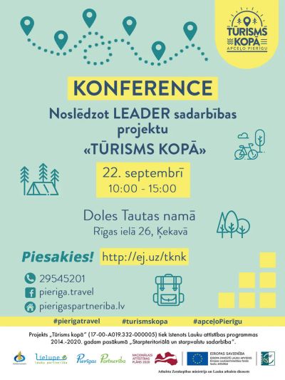 Gaidāma projekta „Tūrisms kopā” noslēguma konference