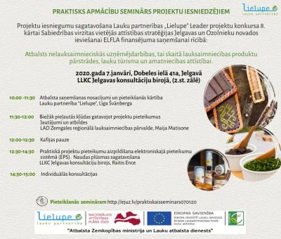 Aicinām projektu iesniedzējus uz praktisku apmācību semināru!