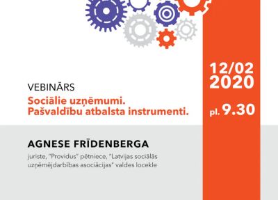 Vebinārs pašvaldību darbiniekiem “Sociālie uzņēmumi. Pašvaldību atbalsta instrumenti.”