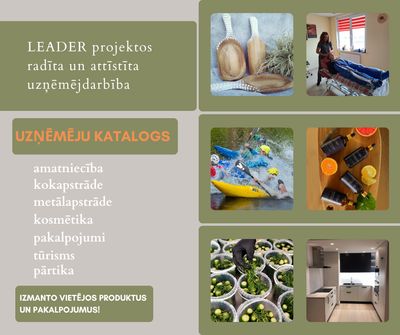 Izmanto vietējos produktus un pakalpojumus!