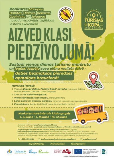Piedalies skolēnu konkursā “Aizved klasi piedzīvojumā!”